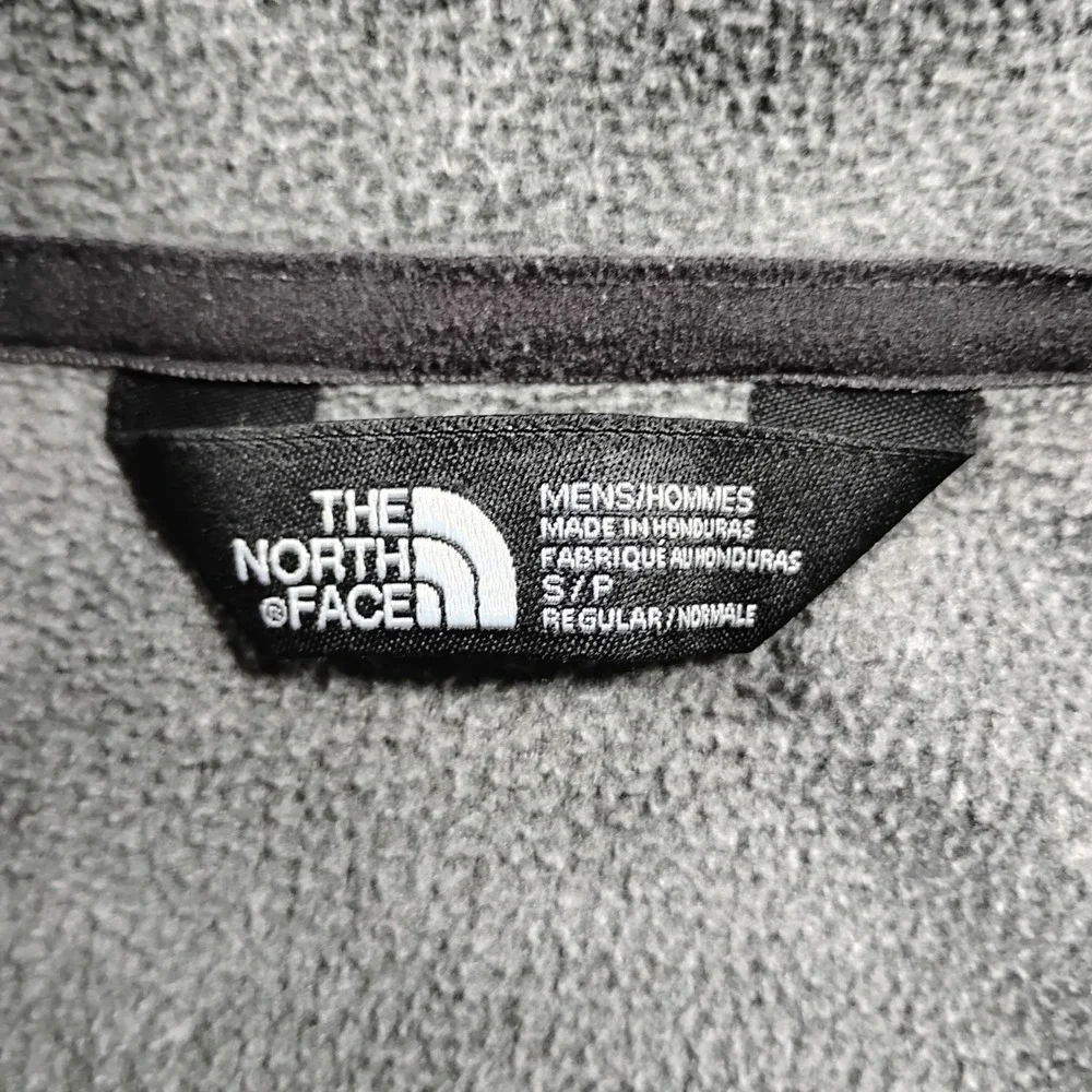 The North Face TKA 100 Glacier Quarter Zip Fleece Men Small Gray Pullover Hiking